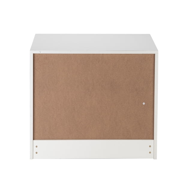 Alvantor White 3-Drawer Dresser with Durable P2-Grade Particle Board, Compact Design 26 x 13 x 22 Inches