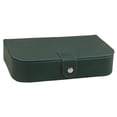 thumbnail image 1 of Estuche de almacenamiento de joyas, caja de viaje portátil para pulseras, collares y anillos. Verde, 1 of 9