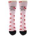 thumbnail image 4 of ThisWear Dog Lover Gifts for Women I Work Hard So My Frenchie Can Have A Better Life Heart 2-Pairs Novelty Crew Socks, 4 of 5
