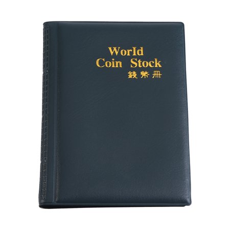 Qiilu New Design 120 Pockets 10 Pages World Coin Storage Folder Album ...