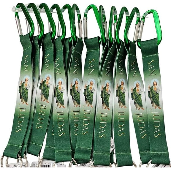 12 x San Judas keychain baptism Favors Baptism Recuerdos St Jude Tadeo
