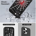 thumbnail image 5 of for iPhone 13 Case, Spider Web Black Design Soft Gel Rubber Bumper Case, Full Camera Protection Shockproof Protective Phone Case for Women Girls Boys Men, Red, 5 of 5