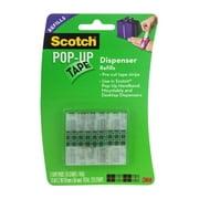 Scotch Pop-up Tape Strip Refill Pads, 3/4 in. x 2 in. Strips, 75 Strips/Pad, 3 Tape Pads/Pack