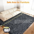 thumbnail image 3 of Garvee 8x10 ft Wireless Electric Heated Floor Mat, 6 Heat Levels & 10H Auto-Off, Soft Plush Heating Carpet Foot Warmer for Living Room Bedroom Office Playroom, Gray, 3 of 8