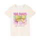 thumbnail image 2 of Fiudx Camiseta para Niño, Linda Camiseta con Mangas Abullonadas, Estampado "100 Días de Colegio", Tela Suave y Transpirable, Estilo Informal de Verano, Ideal para Ir de Fiesta o de Viaje, Elegante Di, 2 of 6