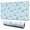 Light Blue Christmas, variant on Long Mouse Pads for Desk,Red Christmas Folk Pattern Desk Mats on Top Of Desks, Desk Mouse Pad Extra Large with 3mm Non-Slip Base and Stitched Edge for Gaming,Office,Work,Home 31.5x11.8in