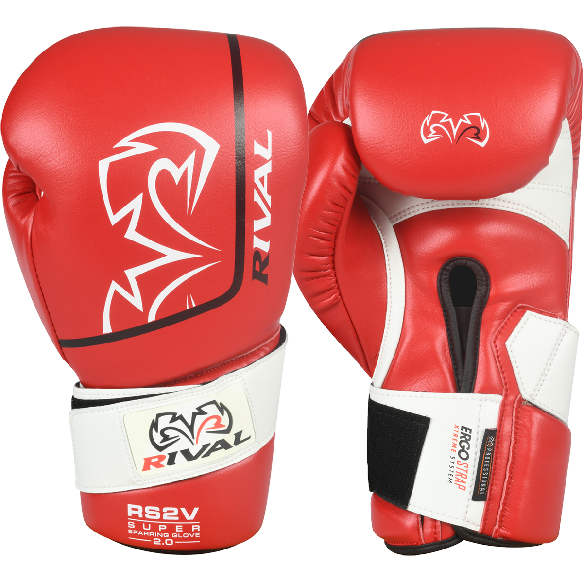 Rival Boxing RS2V 2.0 Super Pro Hook and Loop Sparring Gloves - 18 oz. - Red - image 2 of 7