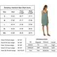 thumbnail image 5 of Amazhyu 100% Linen V Neck Spaghetti Strap Sleeveless Summer Causal Dresses with Slit for Women, 5 of 7
