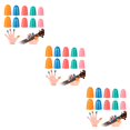 thumbnail image 1 of Langgg 10X Fingers Cover Protective Gear for Protection Training Prop Rubber Tips Firmness Multicolored Sweet Gift Practicing Accessories 3Set, 1 of 6