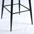 thumbnail image 4 of HOMY CASA 26" Upholstered Counter Height Bar Stool Bar Chairs Set of 2, Teal, 4 of 11