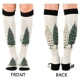 thumbnail image 4 of FORMRS Womens Knee High Socks Casual Long Thick Travel Daily Wear, 2 Pairs, Hand Drawn Christmas, 4 of 6
