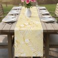 thumbnail image 6 of Table Runners 120 Inches Long Dress Scarves, Yellow Palm Tree Farmhouse Coffee/Dining/Kitchen Table Decor Table Runner for Living Room, Summer Tropical Plants Leaves Vintage Flowers 13x120 Inch, 6 of 9