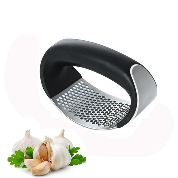 Garlic Press Rocker, Stainless Steel Garlic Mincer Rustproof, Easy