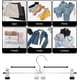 thumbnail image 3 of Skirt Hangers with Adjustable Non-Slip Clips Pants Hangers,Space Saving Metal Hangers for Coat Garment Jeans,Hangers for Kids Adults (20 Pack), 3 of 4