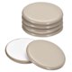 thumbnail image 1 of Deslizadores de muebles Uxcell de plástico autoadhesivos redondos para pisos de alfombra, baldosas, vinilo y madera dura 2 3/4" 12 piezas, 1 of 6