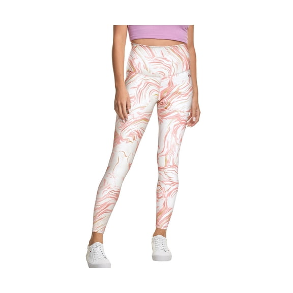 Champion Hi Rise Legging Womens Active Pants Size S, Color: White/Pink