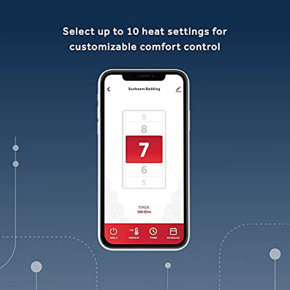 App controlled heated blanket hot sale