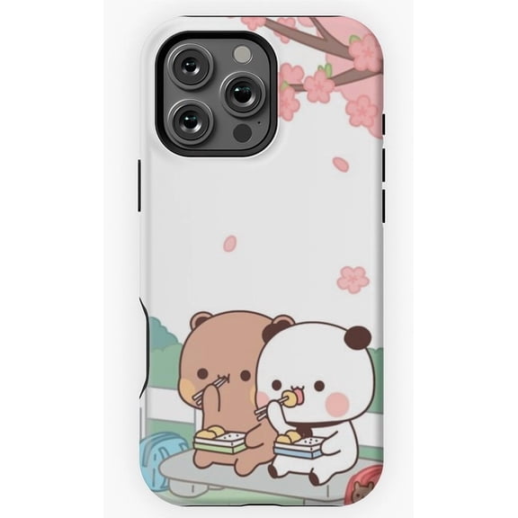 Dudu and Bubu Relaxing Cartoon Art Phone Case for iPhone 11 12 13 14 15 16 17 Pro Max