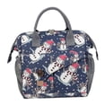 thumbnail image 4 of Bolsa de pañales, elegante, impermeable, portátil multifuncional, bolsa de pañales grande para bebé, bolsa de pañales de viaje para mamá para papá , muñeco de nieve, 4 of 8