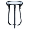 thumbnail image 1 of Beaumont Lane Metal Furniture Metal and Glass End Table in Brown, 1 of 7