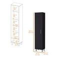 thumbnail image 3 of Lawen Tall Storage Cabinet  Single Door  3 Broom Hangers, 3 of 5
