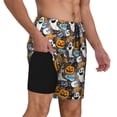 thumbnail image 2 of Balery Happy Halloween2 Mens Swim Trunks Swim Shorts for Men Quick Dry Inseam Beach Shorts with Compression Liner Pocket-X-Large, 2 of 9