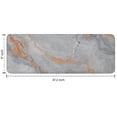 thumbnail image 7 of Gray Orange Marble Pattern Kitchen Rug Mat,Kitchen Runner Rugs Non Skid Washable,Decorative Kitchen Floor Mats for Kitchen,Sink,Laundry,17"x47.2", 7 of 7
