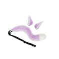 thumbnail image 1 of Fox Ensemble Oreilles et Queue pour Enfants Unisexe Ensemble Adulte Enfants Peluche pour Performance Déguisement Violet, 1 of 9