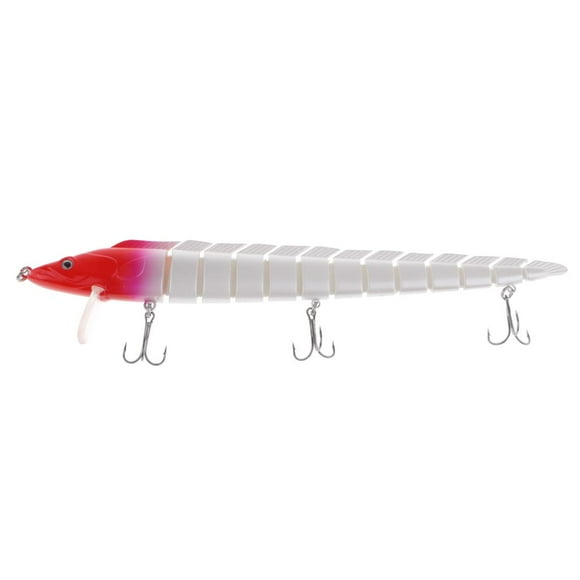 S SERENABLE 9" Bass Striper ing Bait Swimbait Lure Life-like Eel Loach Multi-jointed