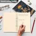 thumbnail image 4 of FORMRS 1-Subject Spiral Notebook 8" x 5" College Ruled 60 Refillable Sheet A5 Hard Cover, 2 Pack, Skeleton with Rainbow, 4 of 7