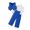 Blue, variant on Hiijoy Infant 3 Piece Tuxedo Outfits Suit Vest & Long Sleeve Top & Pants Set, Sizes 12-24M