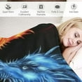 thumbnail image 3 of ONETECH Flame Dragon Throw Blankets Super Soft Warm Fuzzy Plush Blanket Cozy Luxury Bed Blankets All Season for Couch/Sofa/Gift, 3 of 6