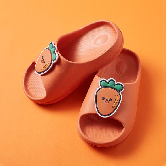 Honeeladyy Boys Girls Sandals Summer Men's And Women's Baby Eva Soft Bottom Fruit Children Slippers