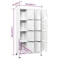 thumbnail image 4 of vidaXL Locker Cabinet with 12 Compartments 90x45x180 cm, 4 of 5