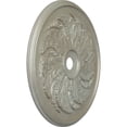 thumbnail image 3 of 42 1/8"OD x 1 7/8"P Sellek Ceiling Medallion (Fits Canopies up to 9"), Hand-Painted Flash Gold, 3 of 7