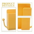 thumbnail image 3 of HINTRMENT 1Pcs Wall Mount Organizer Yellow Plastic Rectangular For Smooth Surface Non-Drilling Solutions, 3 of 8