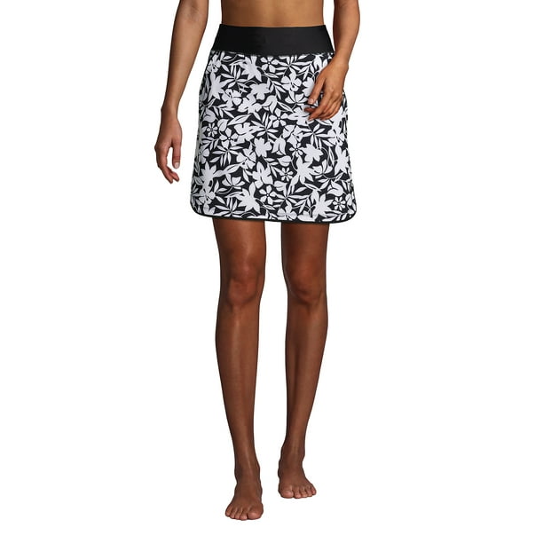 Lands' End Women's Petite Quick Dry Elastic Waist Active Board Skort
