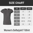 thumbnail image 2 of Gildan Softstyle Taped Neck T-Shirt for Women, Short Sleeve Semi-Fitted Tee, Charcoal, M, 2 of 6