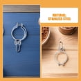 thumbnail image 3 of HONMEET 6pcs Stainless Steel Hanging Jar Hanger Rack Wide Mouth Storage Jars for Home Users, 3 of 8