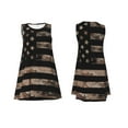 thumbnail image 6 of Defioc American Flag with Desert Camouflage Pattern Women's Summer Dresses 2025 Beach Casual Sleeveless Tank Loose Sundress Beach Vacation Clothes with Pocket -Small, 6 of 7