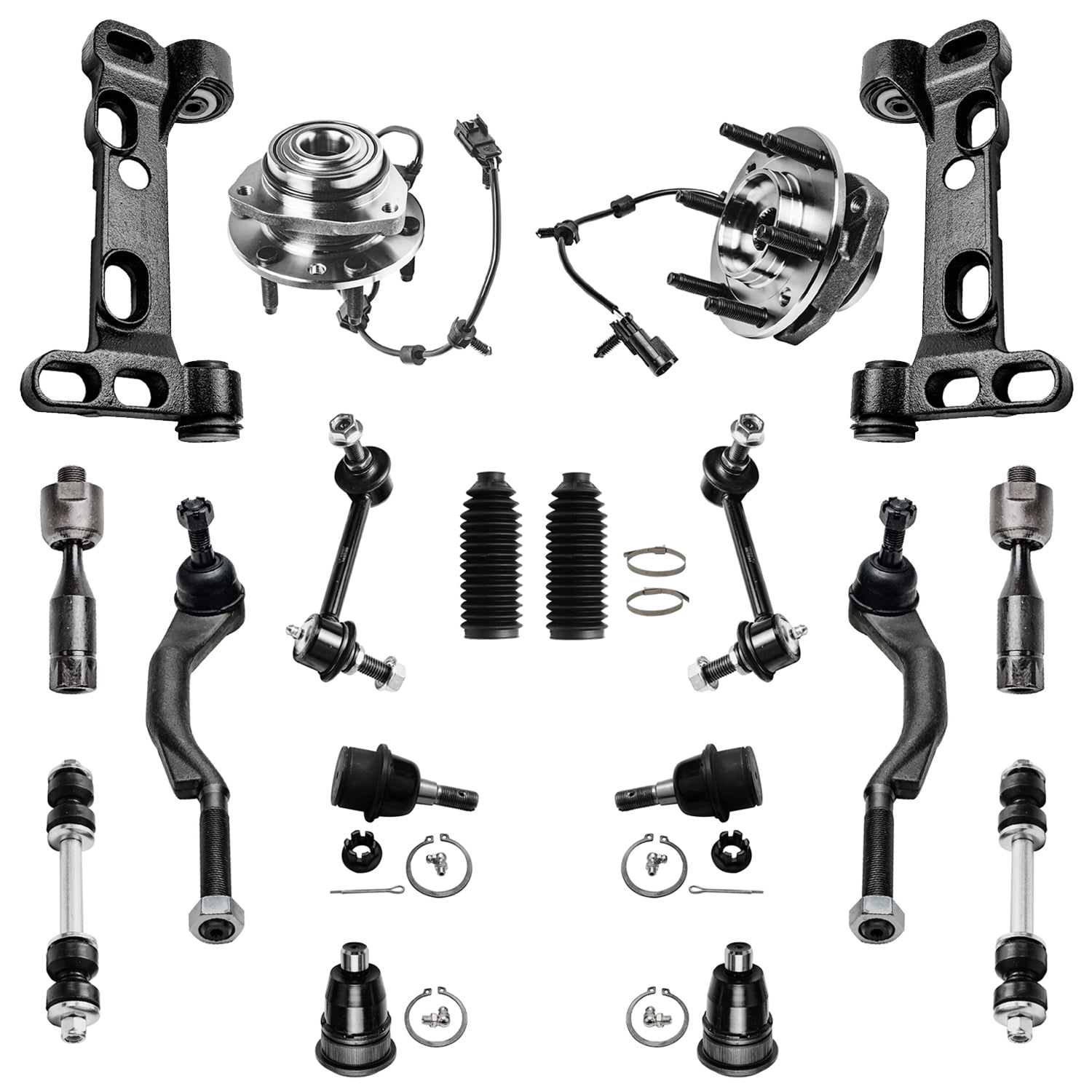 A-Premium 8Pcs Front Suspension Kit Lower Control Arm and Ball Joint  Assembly Sway Bar Link Stabilizer link Tie Rod End Compatible with  Chevrolet Equi 割引クーポン購入