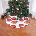 thumbnail image 2 of FMSHPON Comic Speech Bubble Xmas Christmas Tree Skirt Stand Mat for Holiday Party Decoration Indoor Outdoor 48 inches, 2 of 3