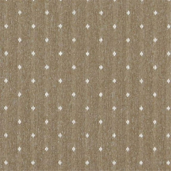 Designer Fabrics C611 54 in. Wide Sand And Ivory- Dotted Country Style Upholstery Fabric