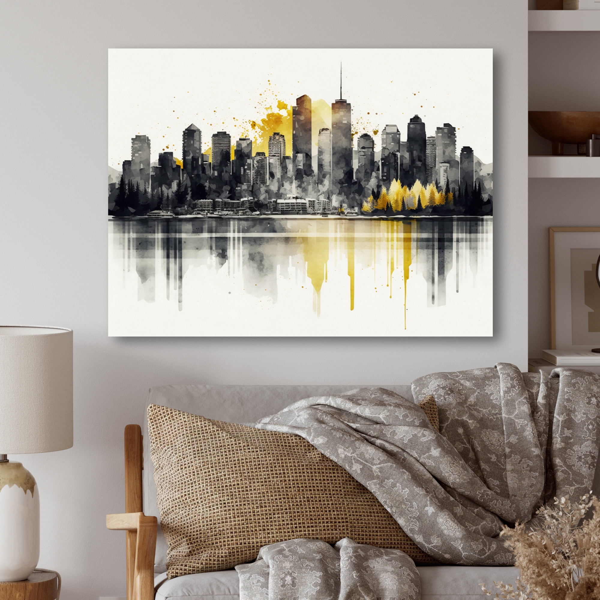 Designart Vancouver By Lakeside I Canvas Wall Art