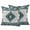 Bronze, variant on 2 Pack Outdoor Waterproof Throw Pillow Covers,Aztec Blue Geometric Abstract Decorative Square Pillow Case Patio Pillowcases for Chair Couch Sofa 16x16in