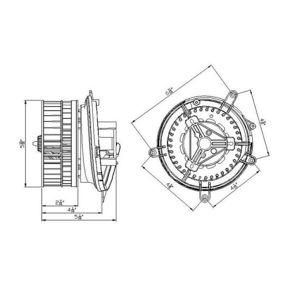 HVAC Blower Motor Fits 1990 Chevrolet Lumina