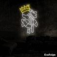 thumbnail image 2 of Craftnamesign Dollar Crown Neon Sign, Dollar King LED Sign, Men Cave Decor, 2 of 4