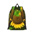 thumbnail image 3 of Balery Sunflower3 Vintage Canvas Backpack for Men and Women - Large Capacity, Durable Travel Laptop Bag for School, Work, Hiking, and Outdoor Activities, 3 of 7