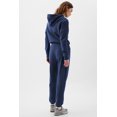 thumbnail image 5 of Ahlaray Navy Blue Joggers - Cozy Fleece Lined, Trendy High Waist, Customizable Fit, 5 of 8
