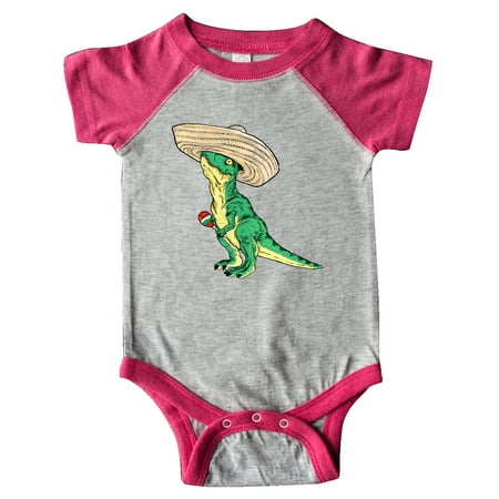 

Inktastic Cinqo De Mayo Baby Rex in Sombero Gift Baby Boy or Baby Girl Bodysuit
